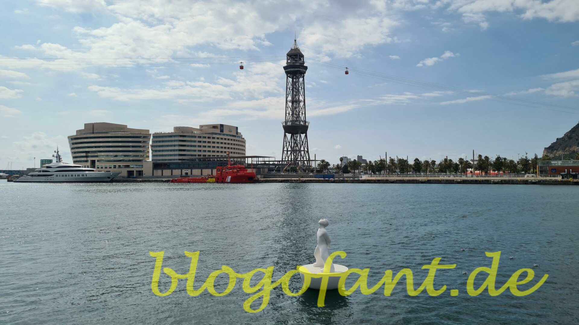 Seilbahn und Hafen von Barcelona